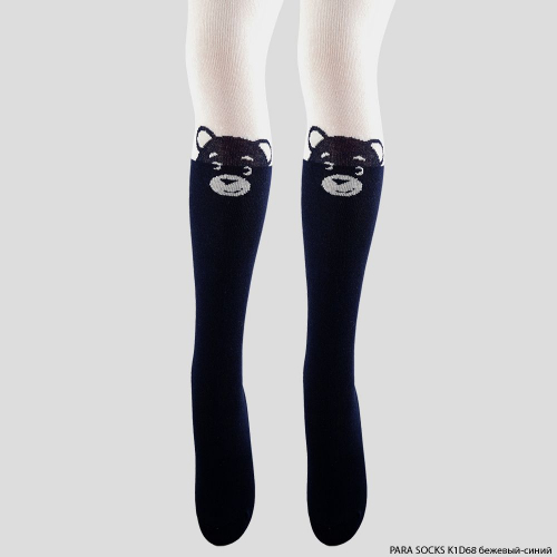 Колготки детские Para Socks (K1D68) бежевый/синий