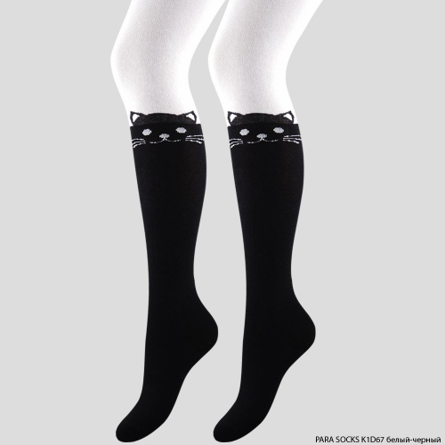 Колготки детские Para Socks (K1D67) белый/черный
