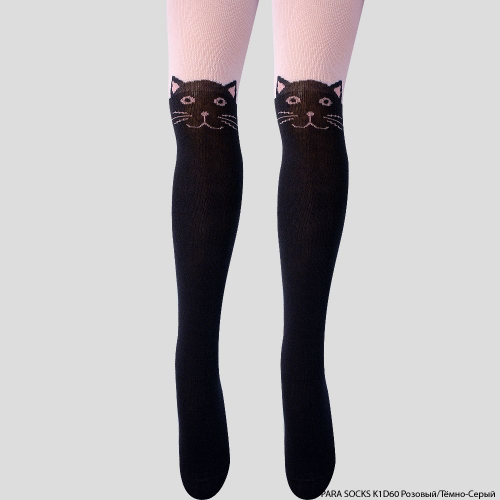 Колготки детские Para Socks (K1D60) розовый/темно-серый