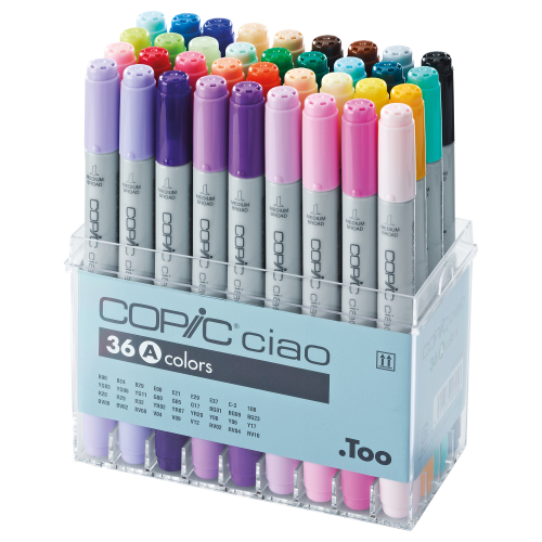 Набор маркеров Copic Ciao 'A' 36 штук в пластиковой упаковке