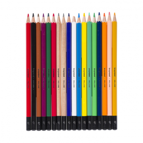 Набор цветных карандашей Bruynzeel Teen Dark 18 цветов в пластиковом пенале-тубусе