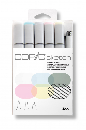 Набор маркеров Copic Sketch 'Blending Basics' 6 штук в пластиковой упаковке
