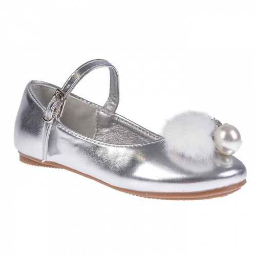 Туфли детские, цвет серебро, размер 24