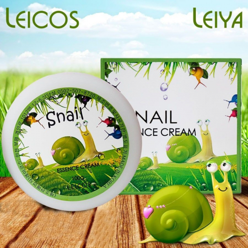 (Корея) Увлажняющий крем для лица и шеи Snail Essence Cream Leicos 100гр