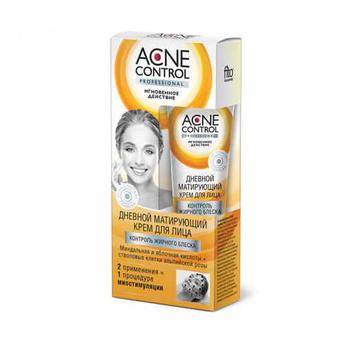Acne Control Professional Крем для лица дневной матирующий контроль жирного блеска 45мл