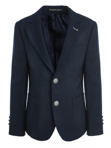 Пиджак классический клубный для мальчика (цвет синяя крапинка)