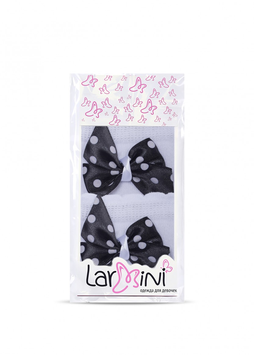 LARMINI Гольфы LR-G-2BK-GL-OL, цвет белый/черный