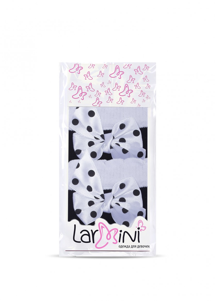 LARMINI Гольфы LR-G-2BK-GL-OL, цвет черный/белый