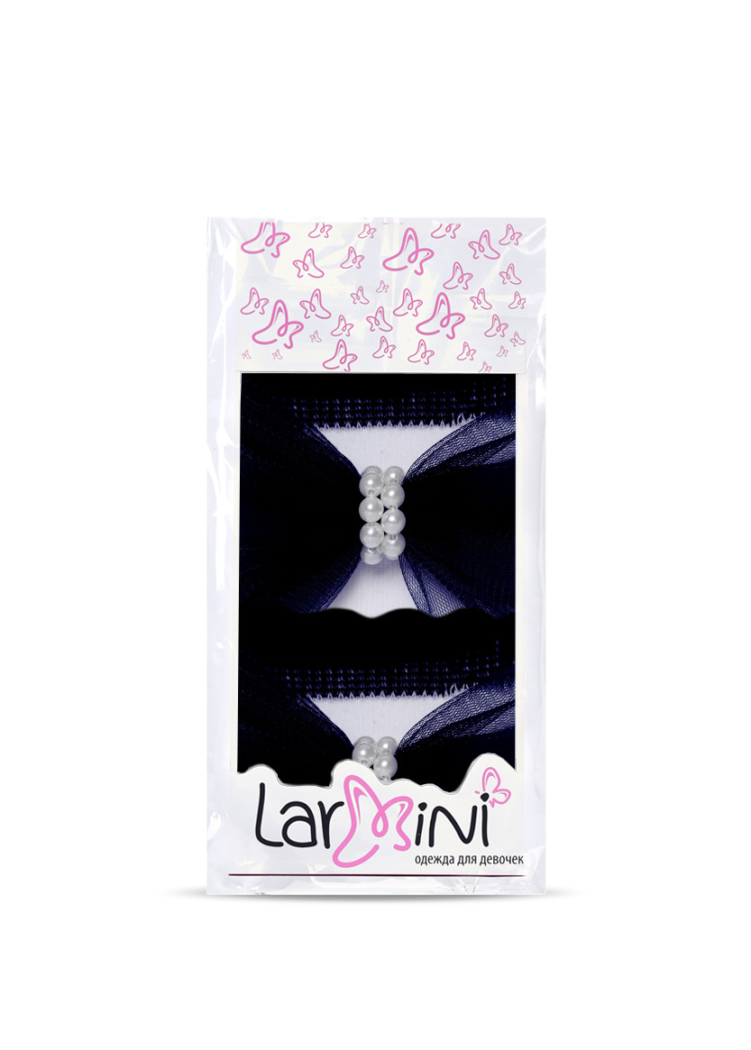 LARMINI Гольфы LR-G-B-BF-BNR, цвет белый/темно-синий