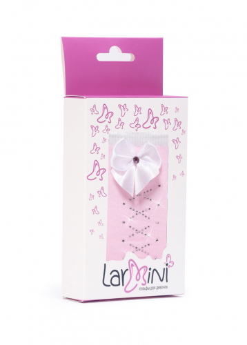 LARMINI Гольфы LR-G-168061-B-SLL-S, цвет розовый/белый
