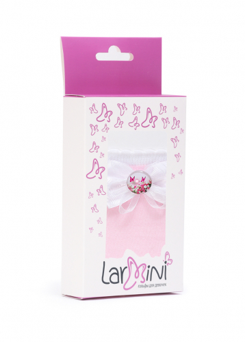 LARMINI Гольфы LR-G-B-B3O, цвет розовый/белый
