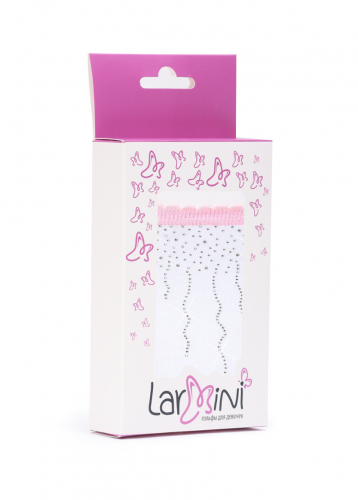 LARMINI Гольфы LR-G-158761, цвет белый/розовый