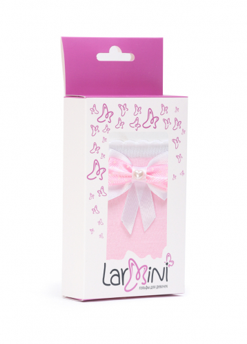 LARMINI Гольфы LR-G-B-SL, цвет розовый/белый