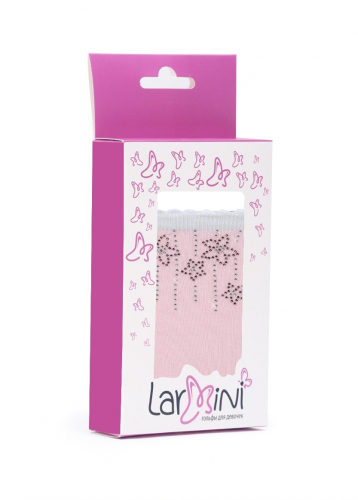 LARMINI Гольфы LR-G-175089, цвет розовый/белый
