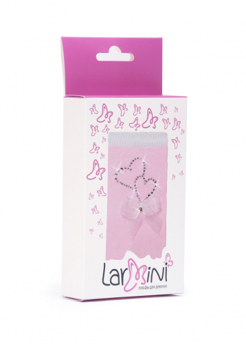 LARMINI Гольфы LR-G-166997-B-SO-S, цвет розовый/белый