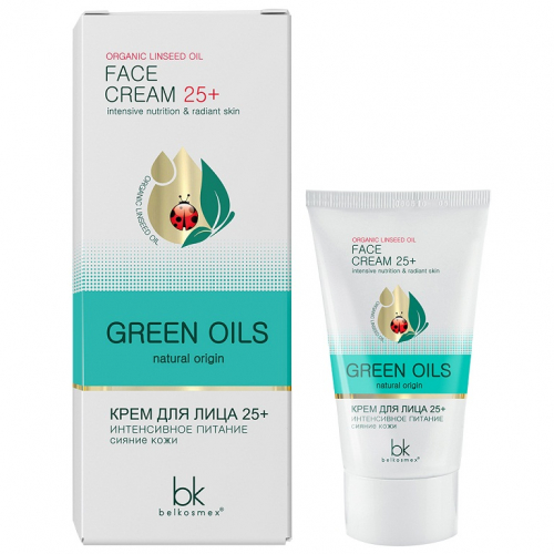 Green Oils Крем для лица 25+ интенсивное питание сияние кожи 40г