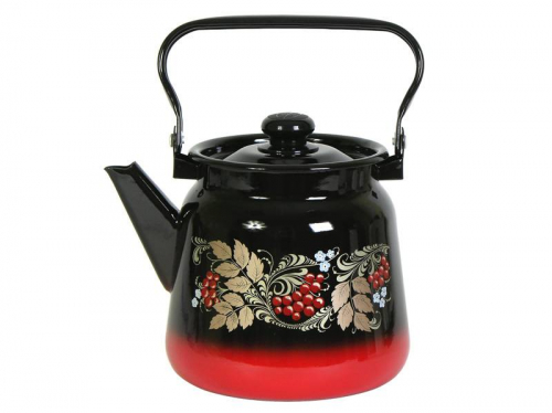 Чайник 3,5л с рисунком красно-черный арт.С2716.38