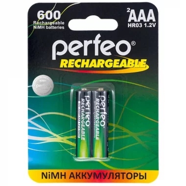 Аккумулятор AAA Perfeo 600 mAh BL2 (2/60)