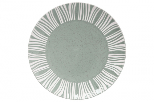 Тарелка  обеденная Solaris серо-зеленая 27,5 см, 58078