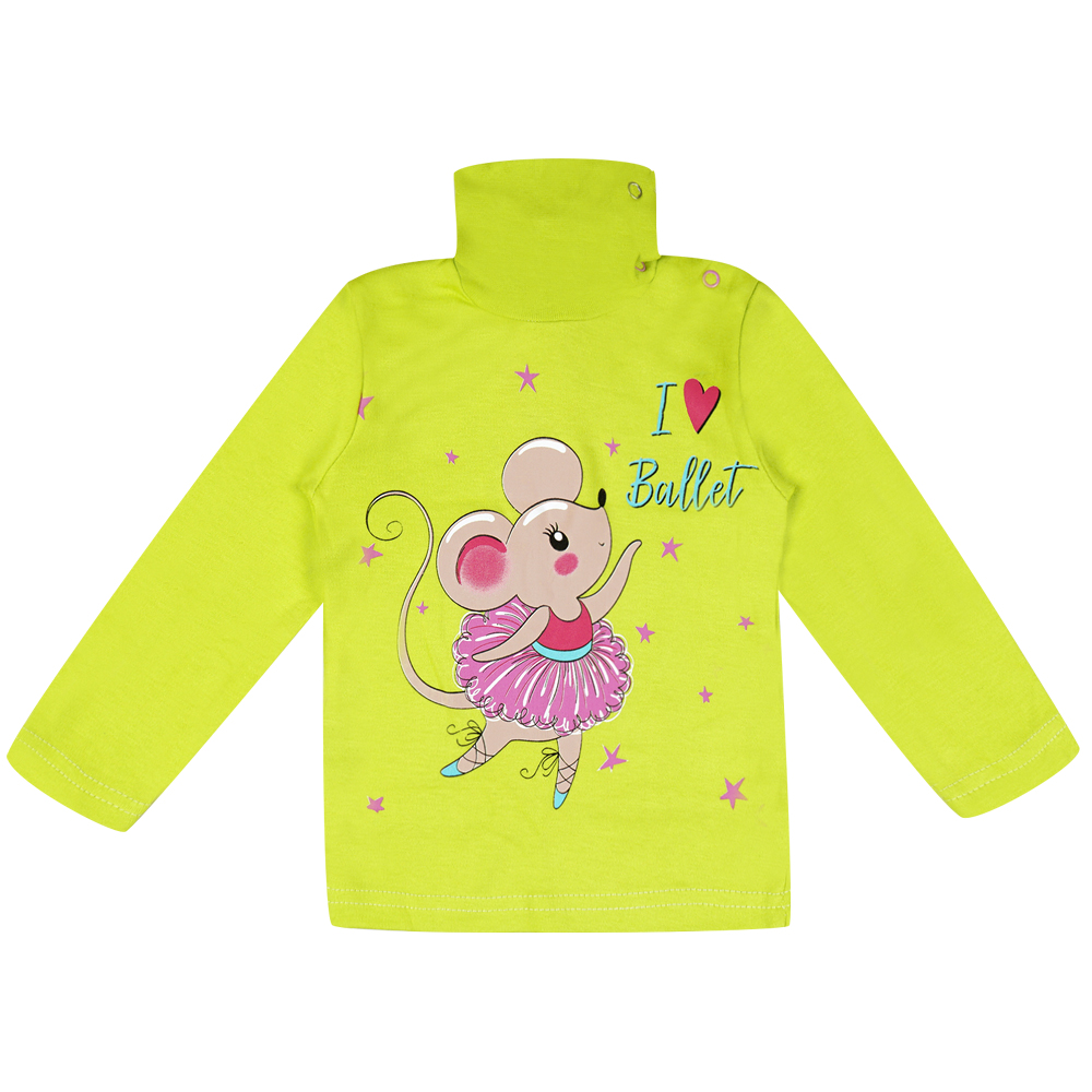 Водолазка для девочки Bonito Kids (BK007VD) оливковый
