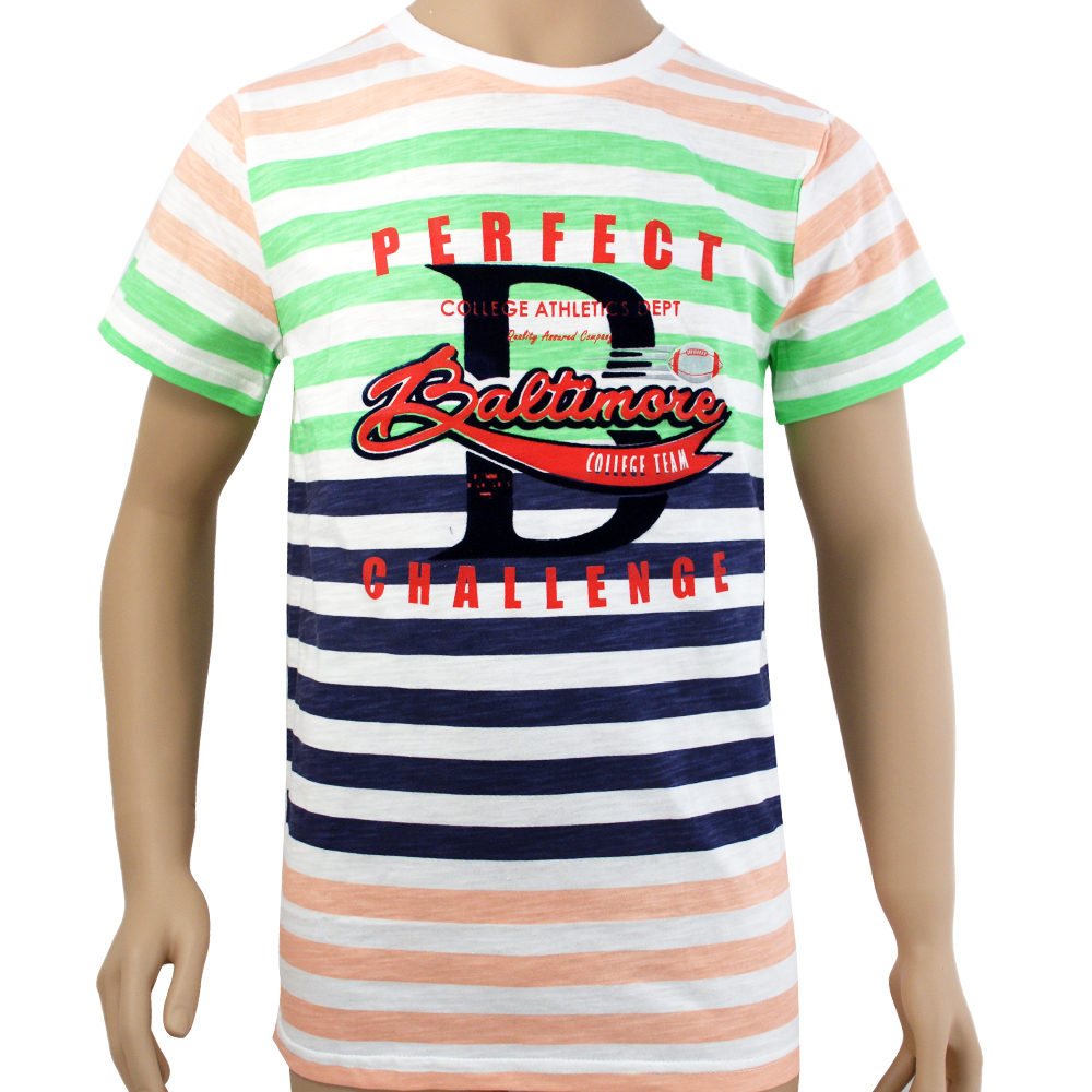 Футболка для мальчика Bonito Kids (BK739F) Розовый/Зелёный/Синий/Perfect