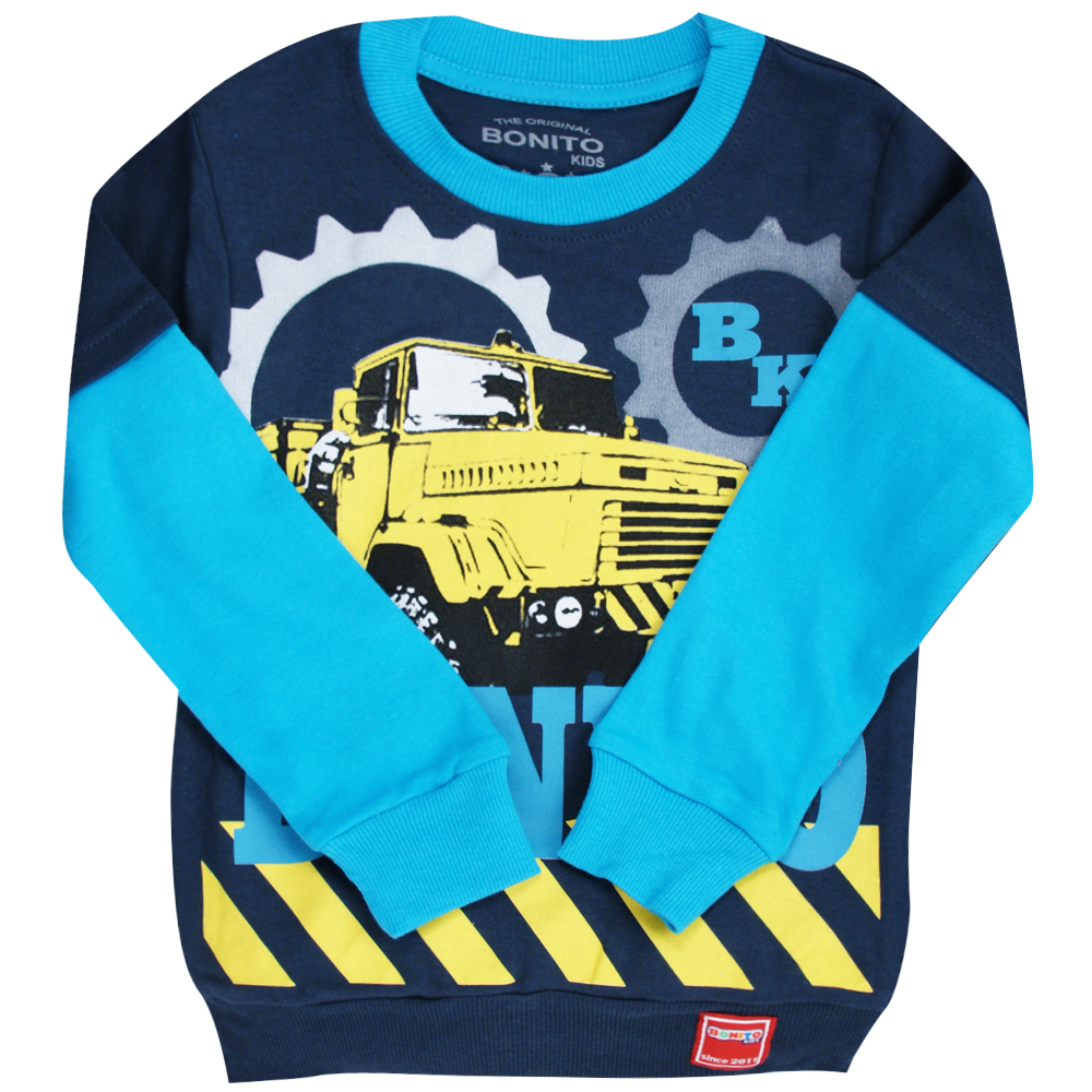 Лонгслив для мальчика Bonito Kids (BK182K) Тёмно-Серый