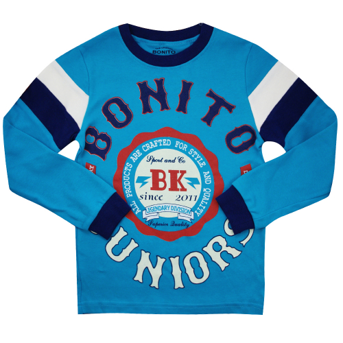 Лонгслив для мальчика Bonito Kids (BK181K) Бирюзовый