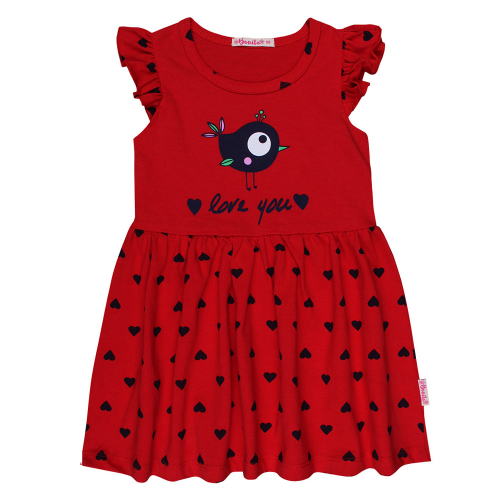 Платье для девочки Bonito Kids (BK1168P) красный