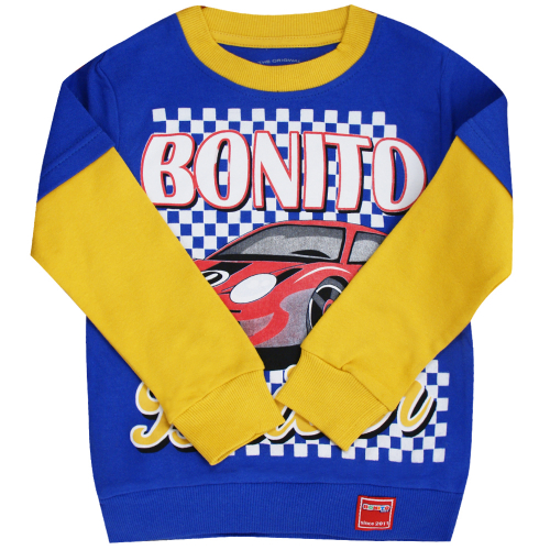 Лонгслив для мальчика Bonito Kids (BK182K) Сине-Фиолетовый