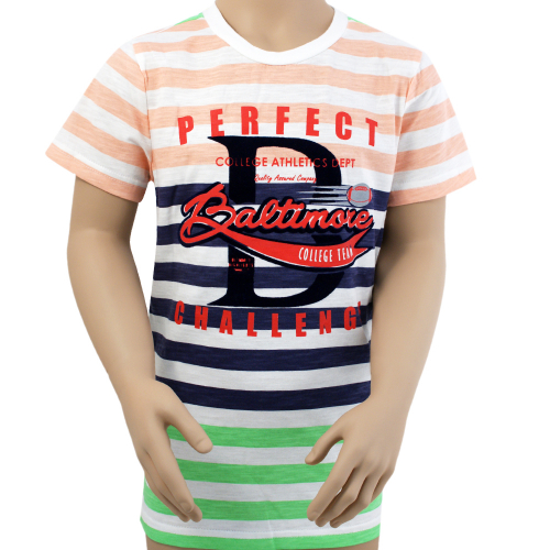 Футболка для мальчика Bonito Kids (BK739F) Розовый/Синий/Зелёный/Perfect