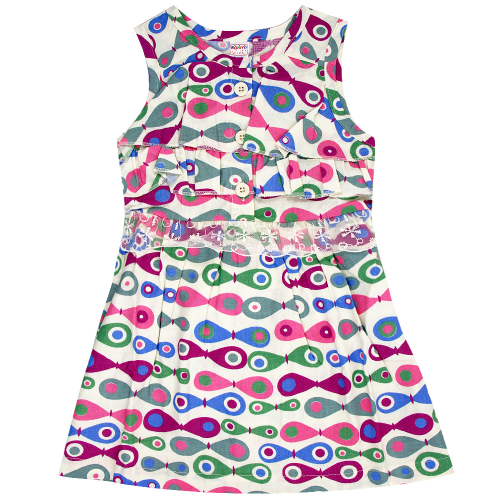 Платье для девочки Bonito Kids (BK291P) Фиолетовый/Зелёный