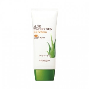 Солнцезащитный крем для лица с алоэ для жирной кожи Aloe Watery Sun No Sebum 50ml SPF50