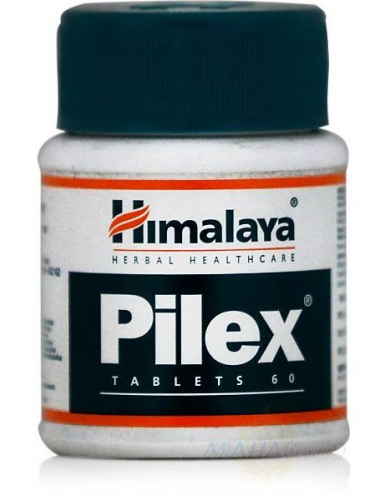 Пайлекс (От геморроя и тромбофлебита), Pilex Himalaya Herbals, 60 таб.