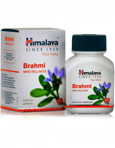 Брахми (Тоник для мозга, улучшение памяти), Brahmi Himalaya, 60 таб.