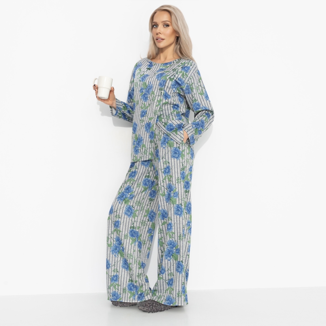 Брючный комплект домашний, Уют вдвоём (2 в 1)