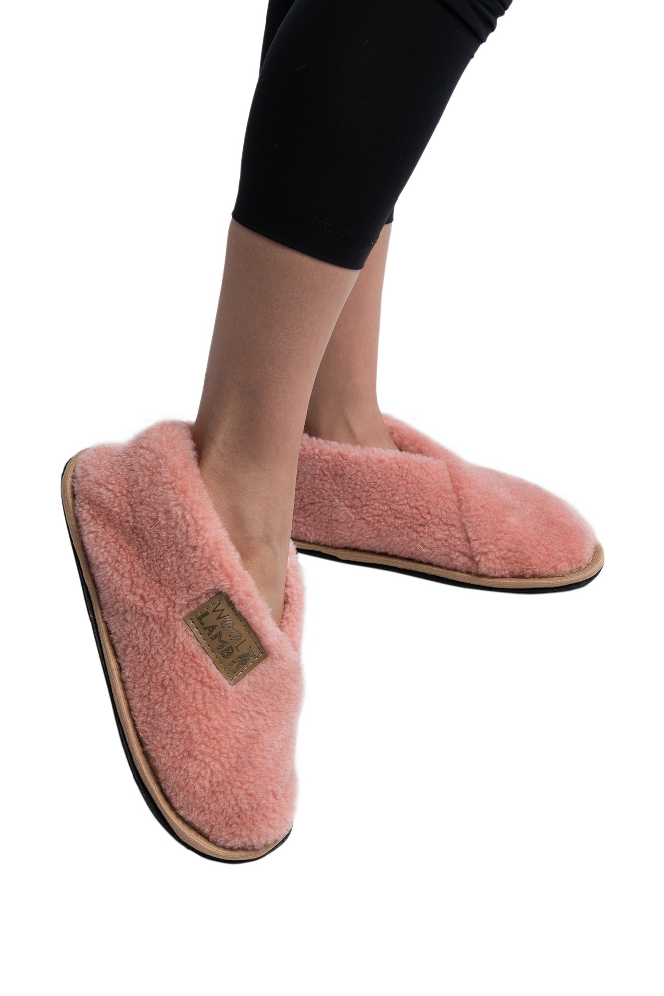 ТЕПЛУШИ меховые цвет ЛОСОСЬ (ЭВАПЛАСТ)