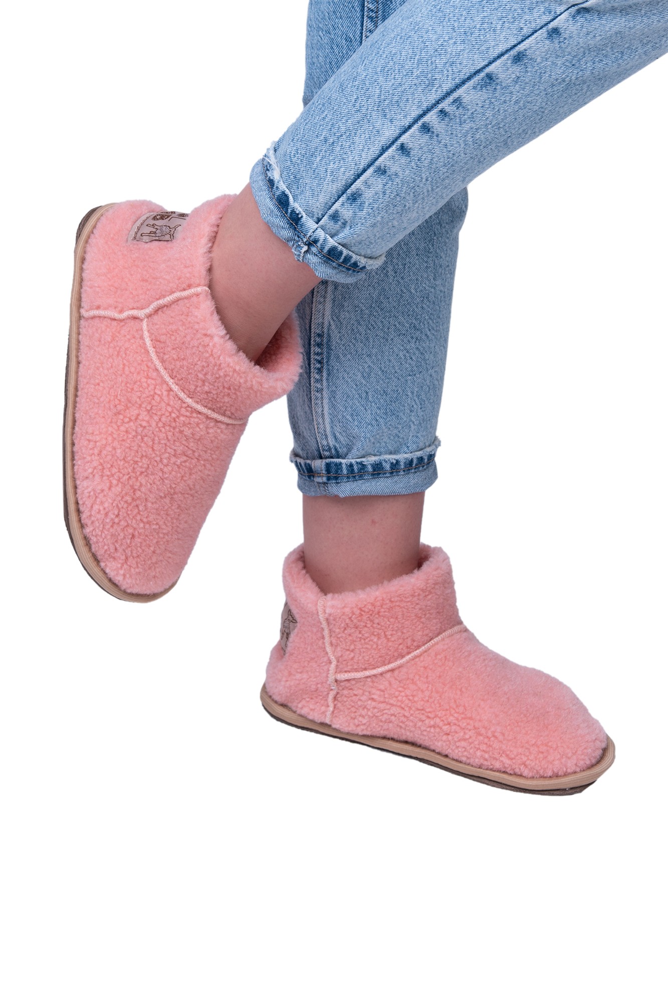 УГГИ UGG BOOTS WOOL цвет Лосось (ВОЙЛОК)