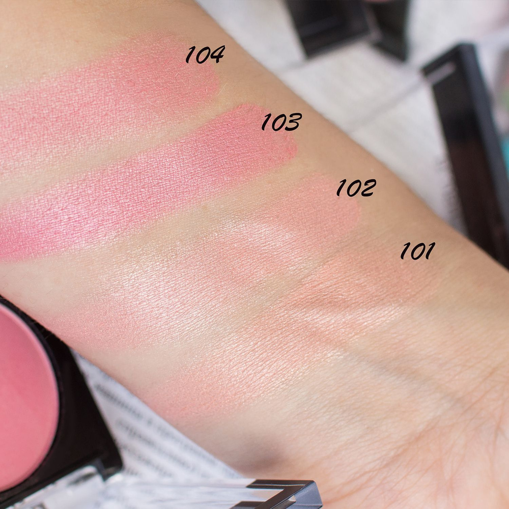 Belor Design/Румяна для лица Velvet Touch, тон 102 розово-персиковый/10.27