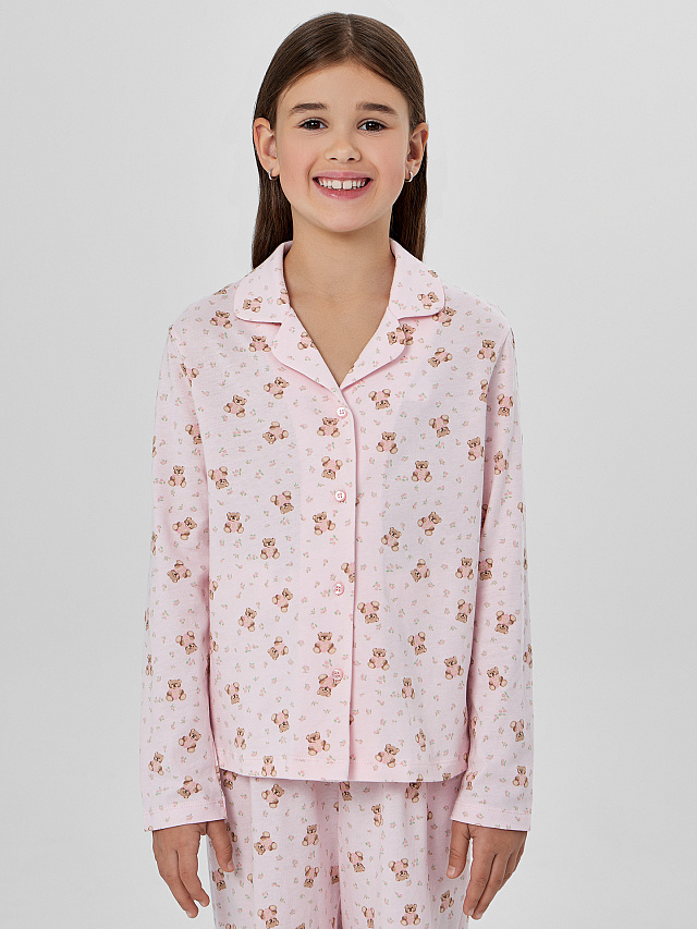 КОМПЛЕКТ ДЛЯ ДЕВОЧЕК (РУБАШКА, БРЮКИ)