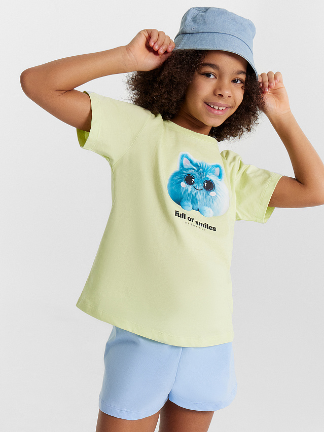 Шорты для девочек голубые