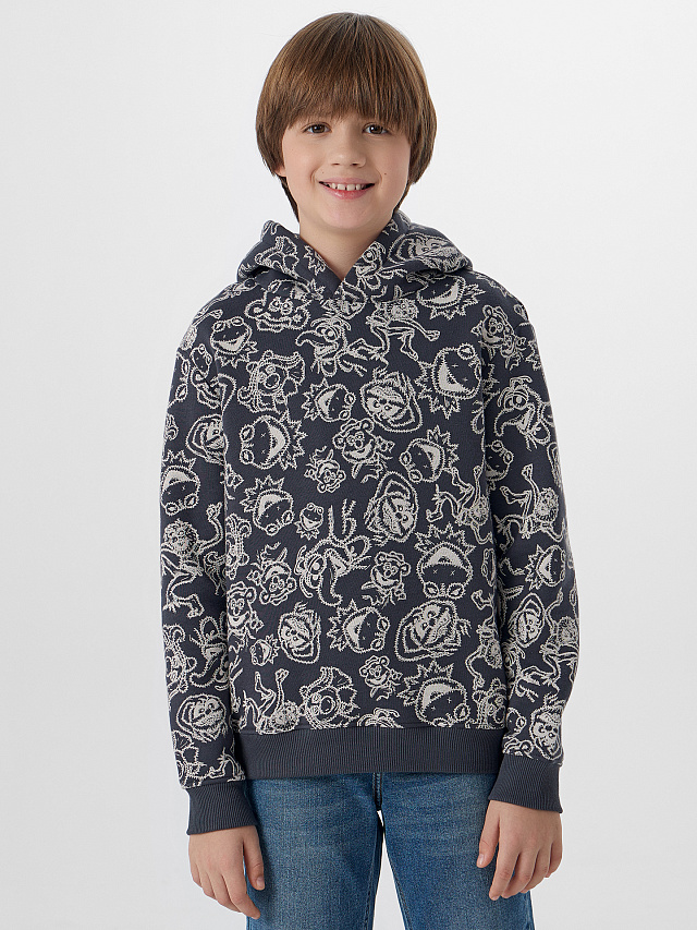 Худи для мальчиков из футера с начесом