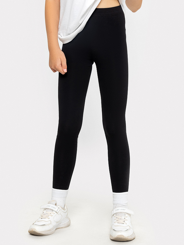 Легинсы для девочек мультипак (2 шт.) в черном цвете