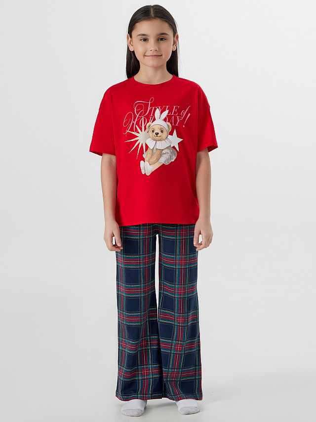 КОМПЛЕКТ ДЛЯ ДЕВОЧЕК (ДЖЕМПЕР, БРЮКИ)