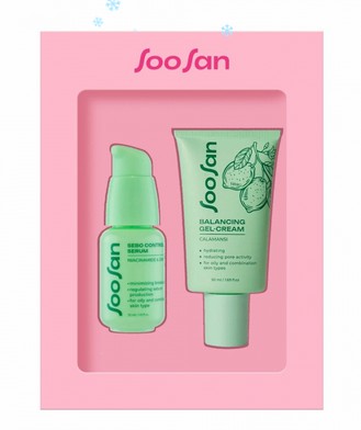 SOOSAN Balancing & Sebo Control Set Набор: крем для лица, сыворотка для лица 50мл+30мл