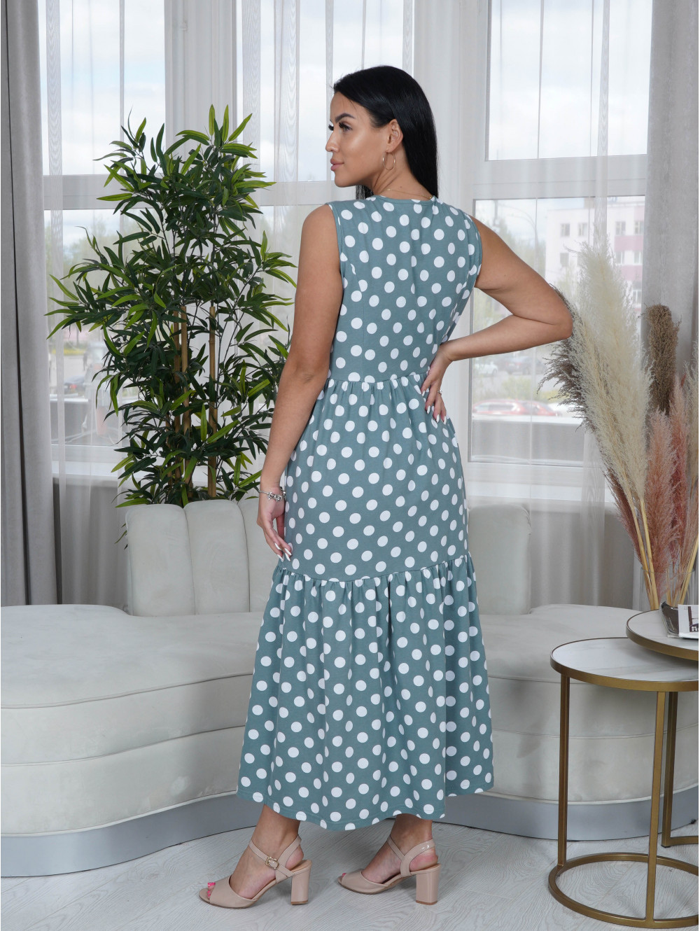 Нежность сарафан женский (зеленый)