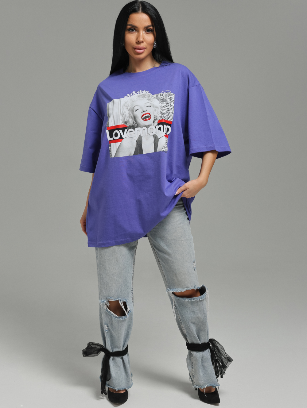 Амина футболка женская (сиреневый Монро)