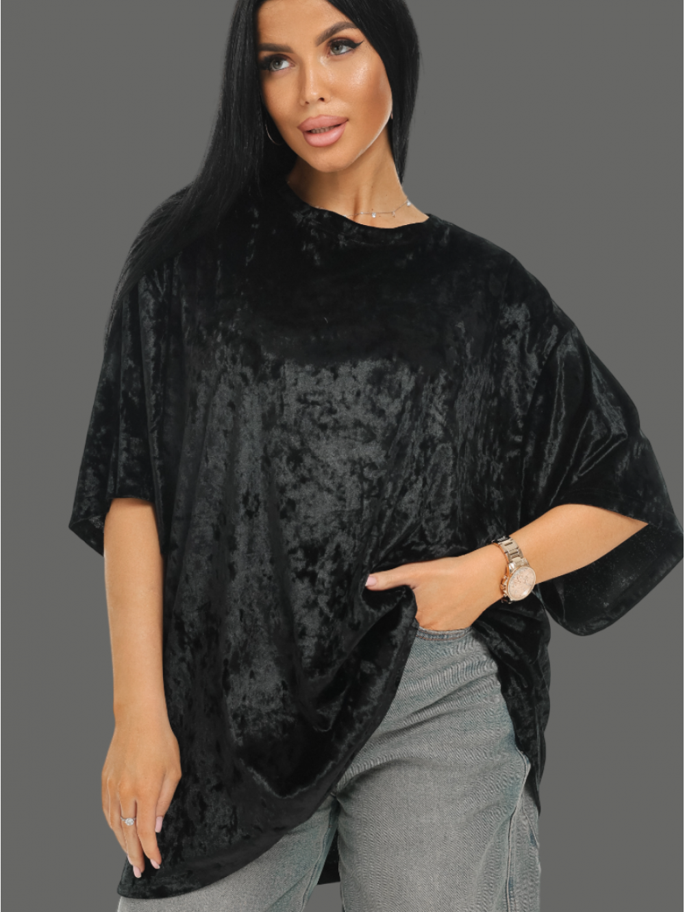 Марлен футболка женская (черный)