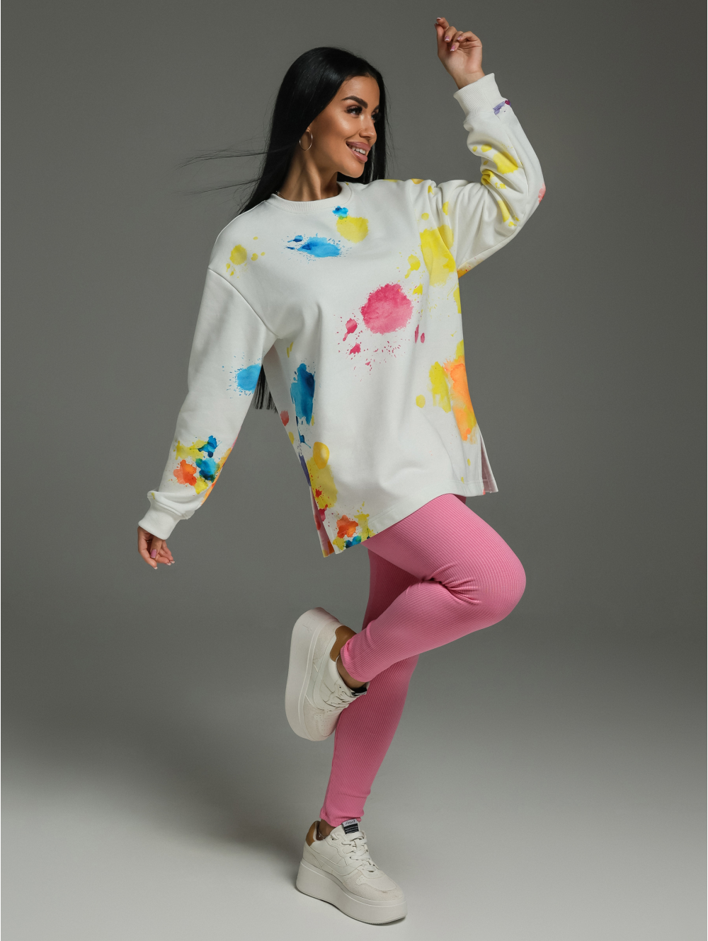 Зара свитшот женский (экрю)