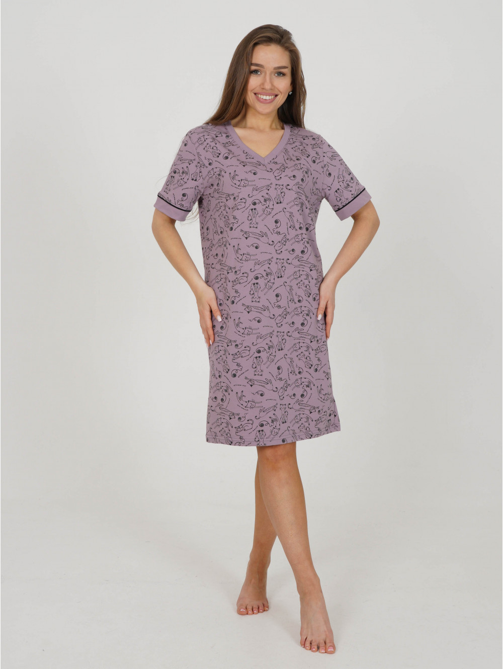 Анфиса туника женская (лиловый)
