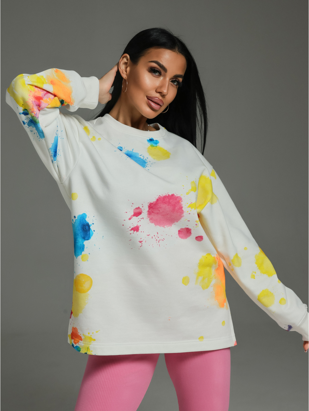 Зара свитшот женский (экрю)